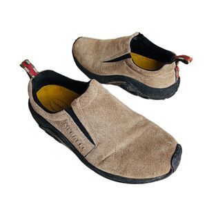 Merrell Shoes Jungle Moc Womens 9 Beige Suede Leather Sneakers Hiking Walking